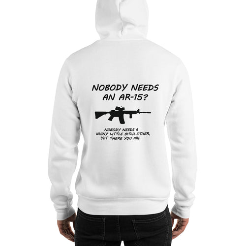 Grunt Style Hoodie, "AR-15" Men's Hooded Sweatshirt