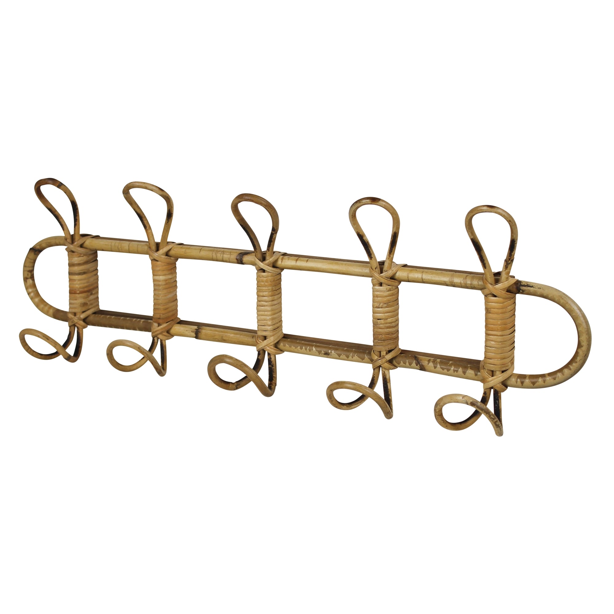  Cairo Wall Hook, Rattan - 5 Hook By HomArt 