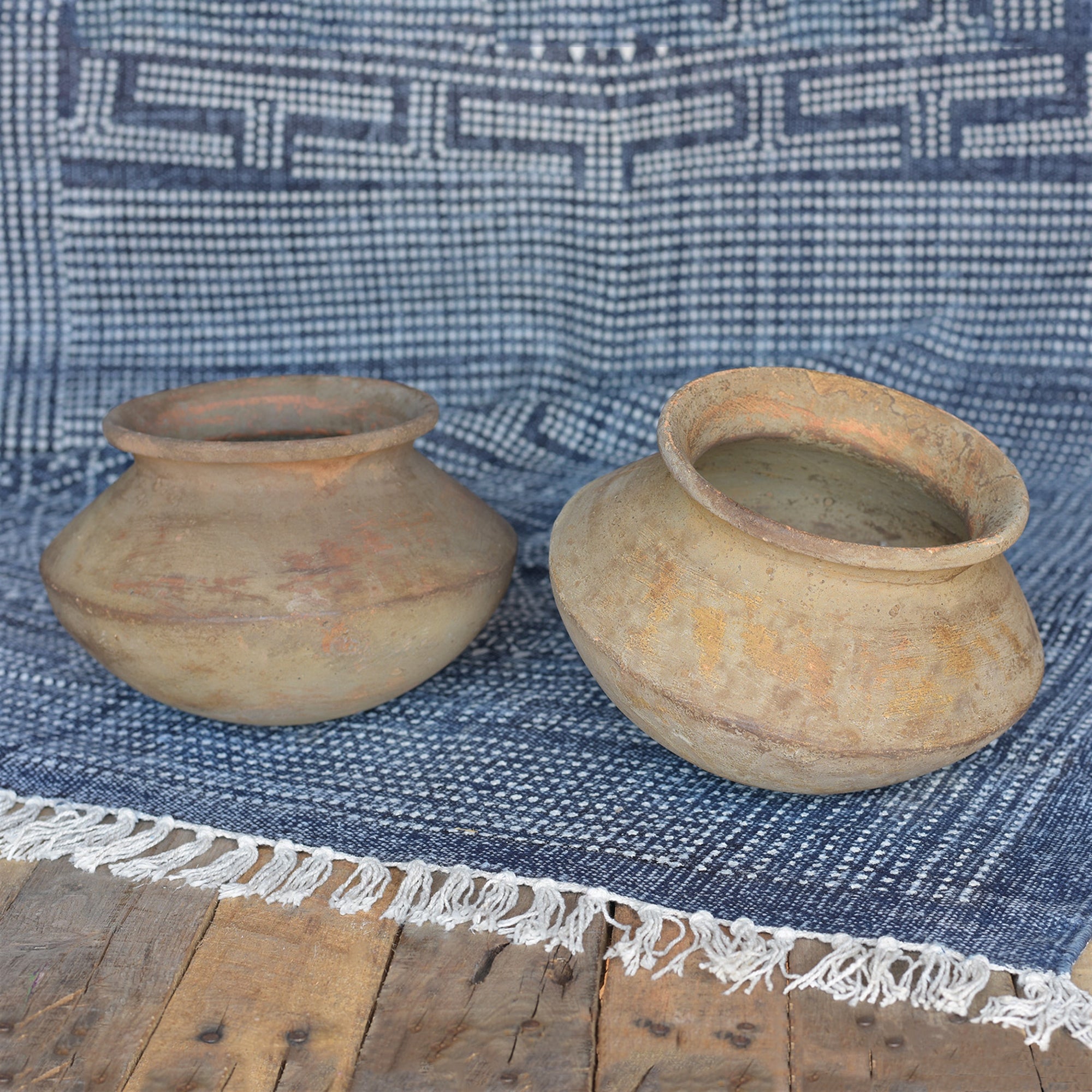  Clay Water Pots Set Of 2 By HomArt 