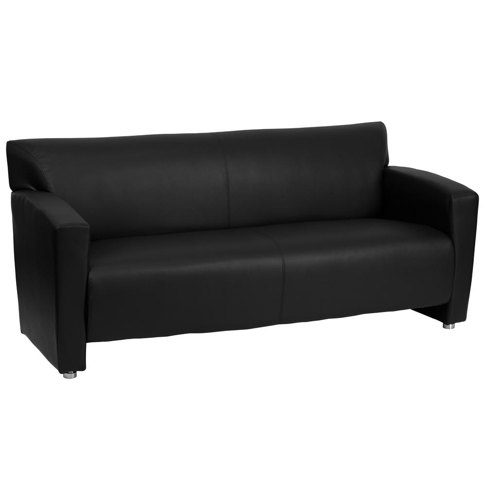  Hercules Majesty Series Black Leathersoft Sofa By Flash Furniture 