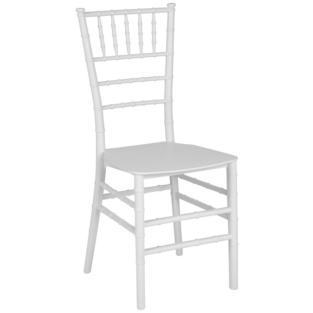  Hercules Series White Resin Stacking Chiavari Chair By Flash Furniture 