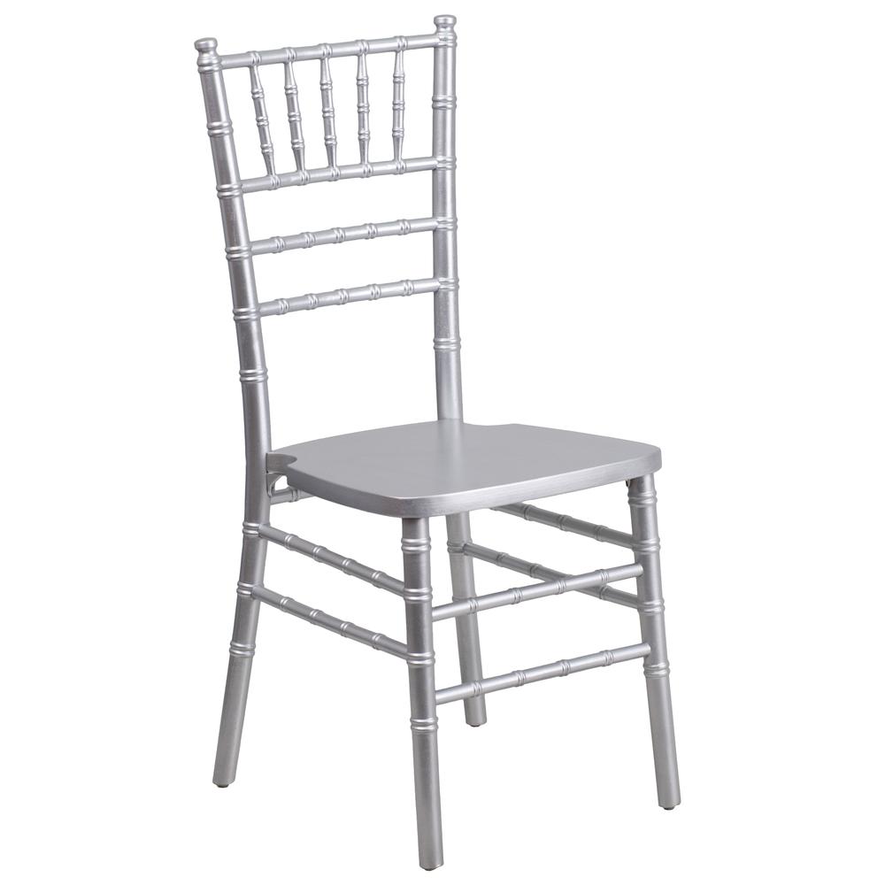  Hercules Series Silver Wood Chiavari Chair By Flash Furniture 