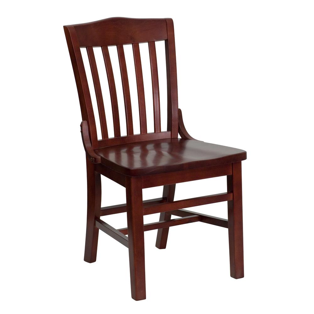  Hercules Series School House Back Mahogany Wood Restaurant Chair By Flash Furniture 