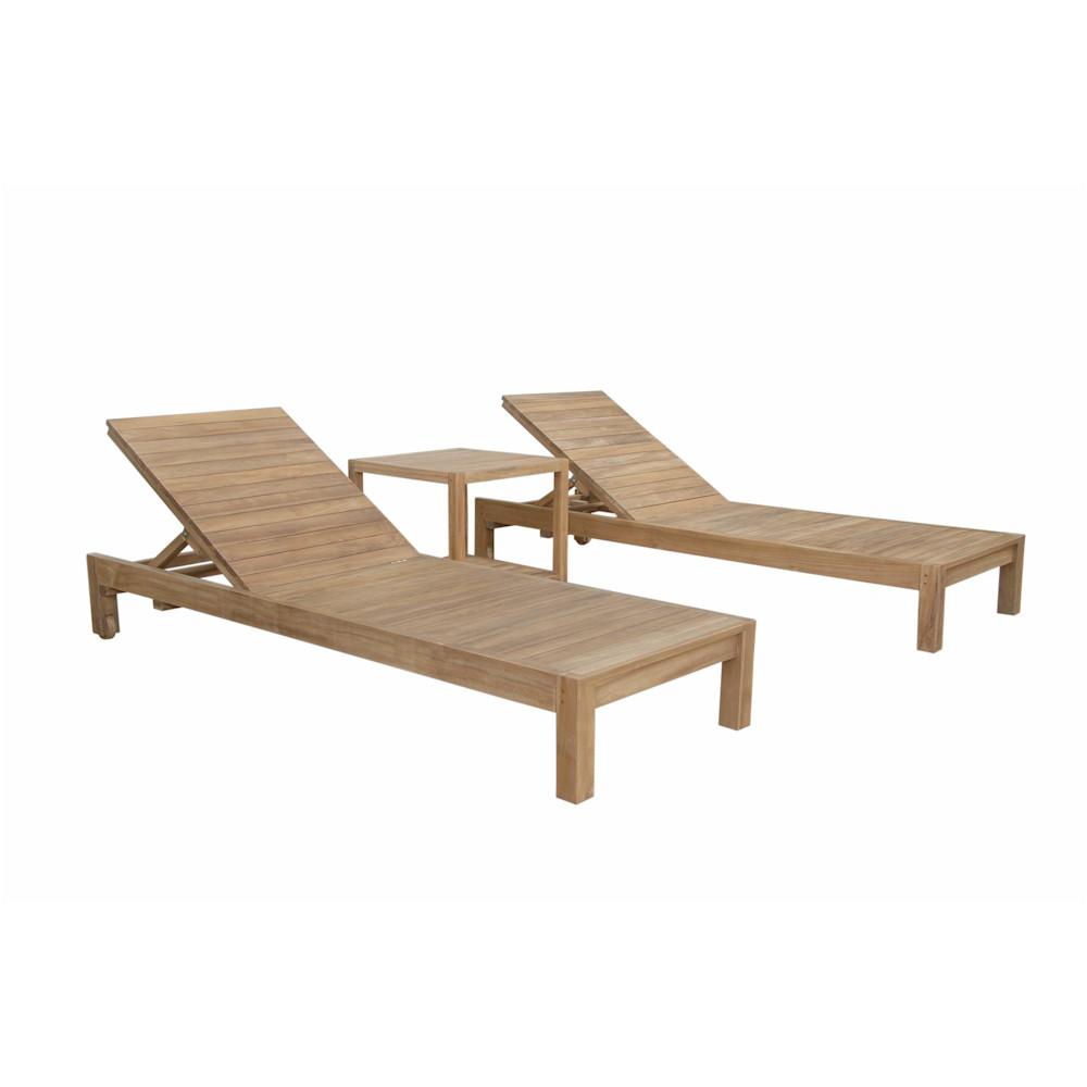  South Bay Glenmore 3-Pieces Lounger Set By Anderson Teak 