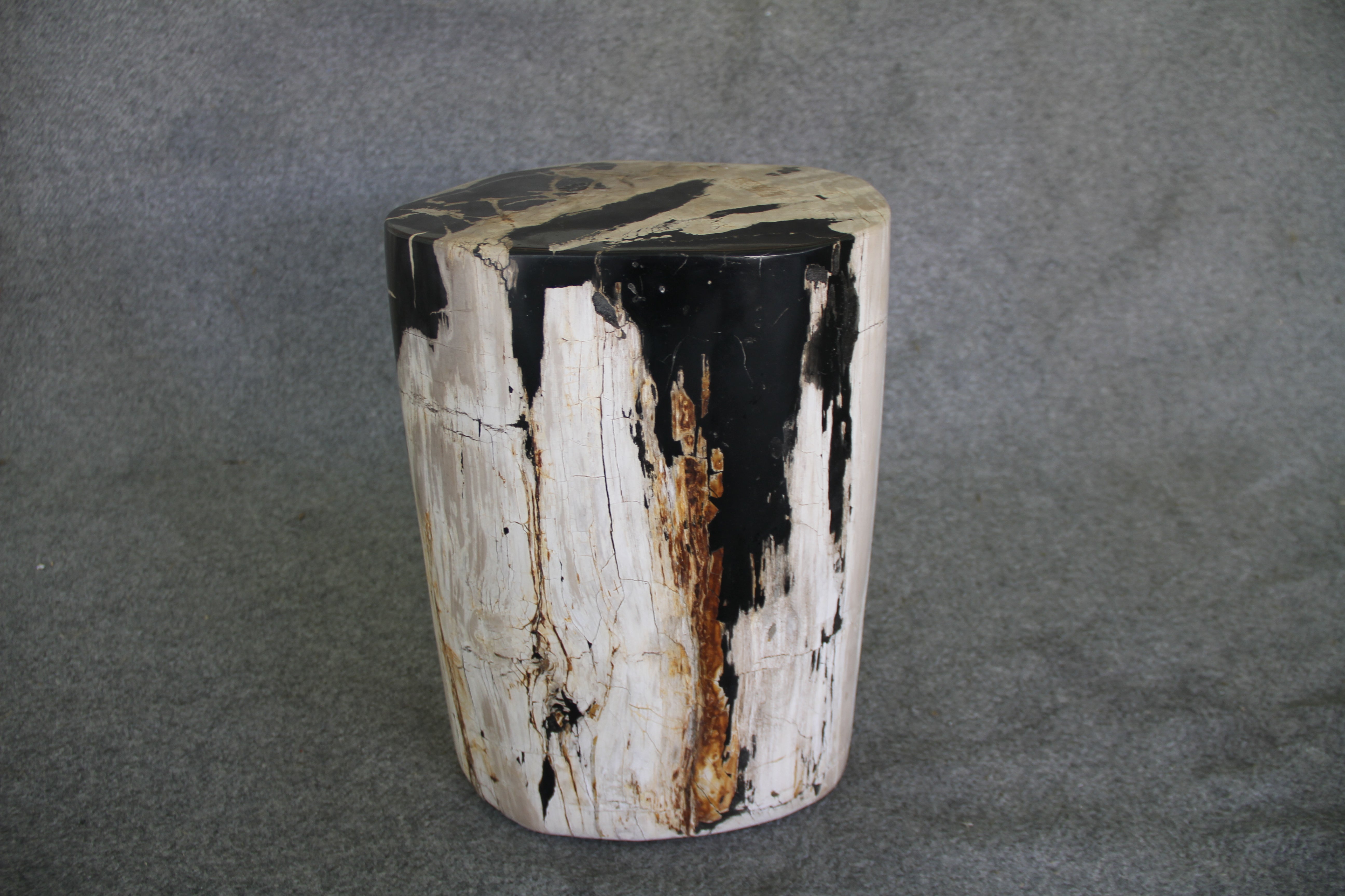  Petrified Wood Log Stool 12 x 9 x 17 - 1402.21 