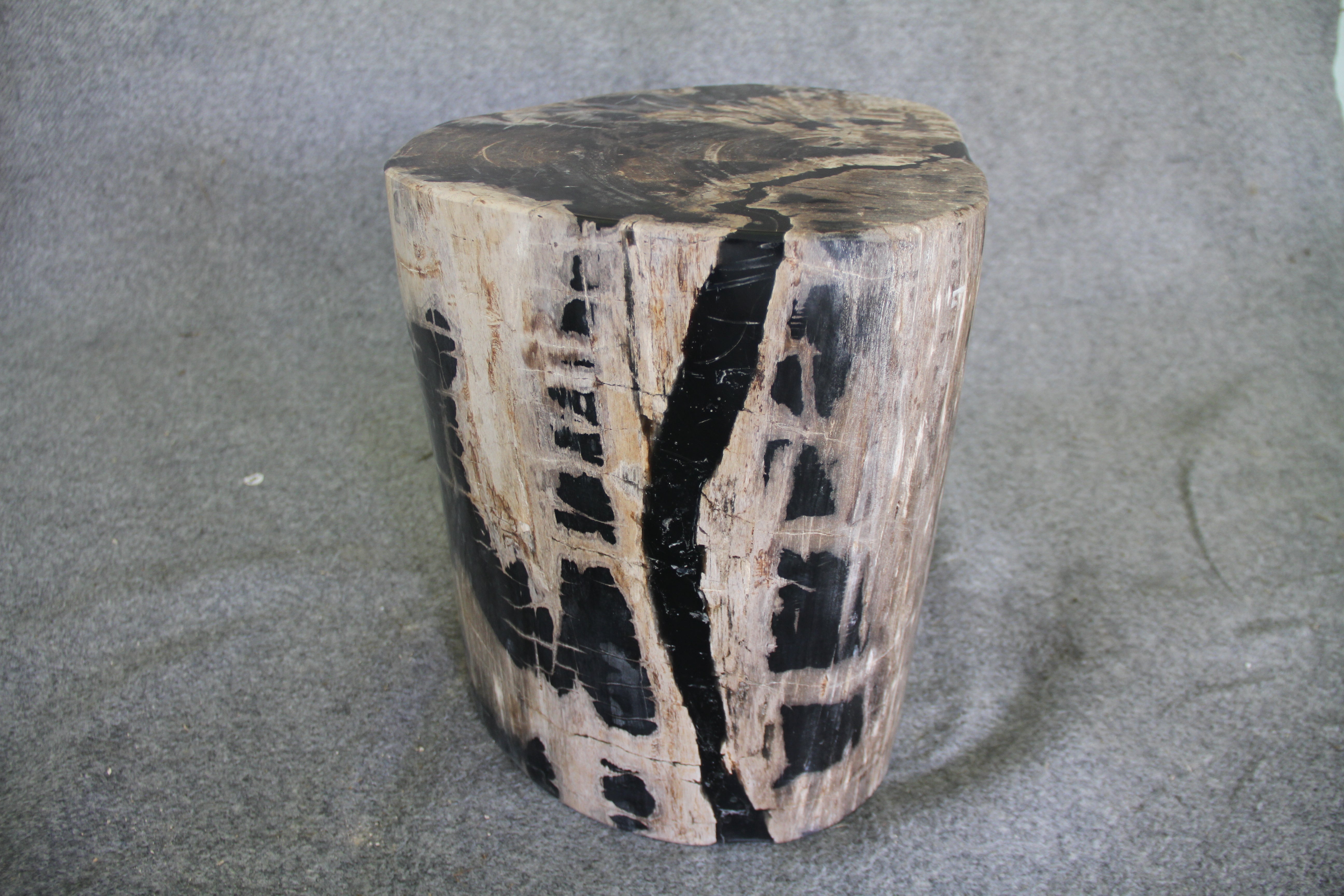  Petrified Wood Log Stool 15in x 13in x 16in (h) - 1631.22 