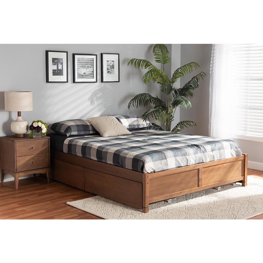 Baxton Studio Yara Modern and Contemporary Walnut Brown