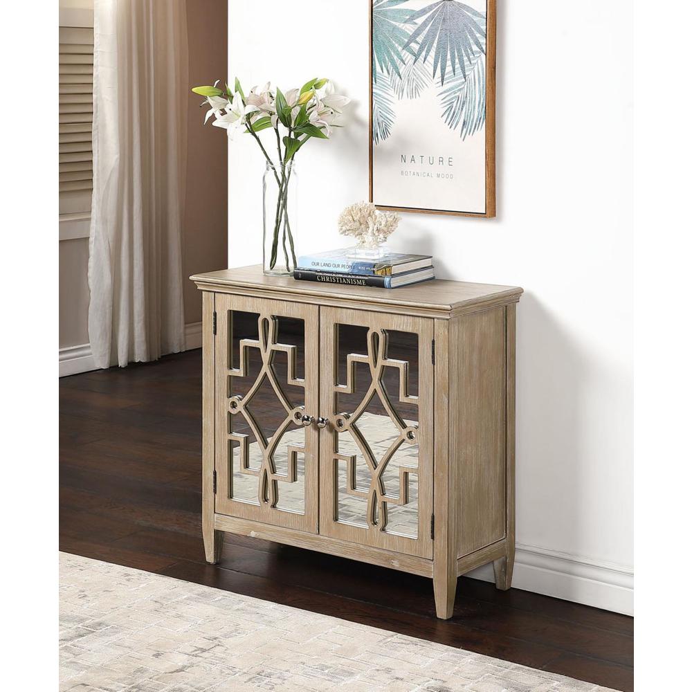  Lucy Accent Chest With Mirrored Doors By 4D Concepts 