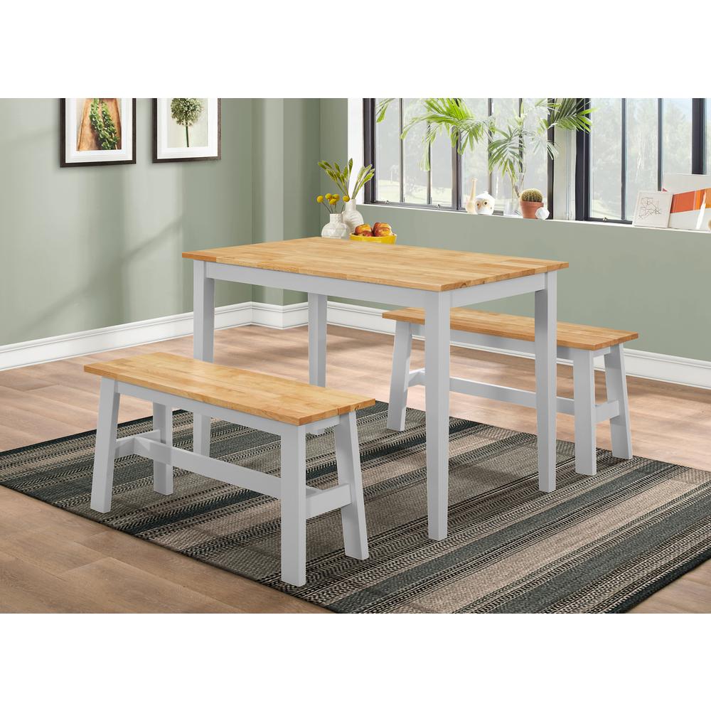  New York Table With 2 Benches By 4D Concepts - Bg2885205 