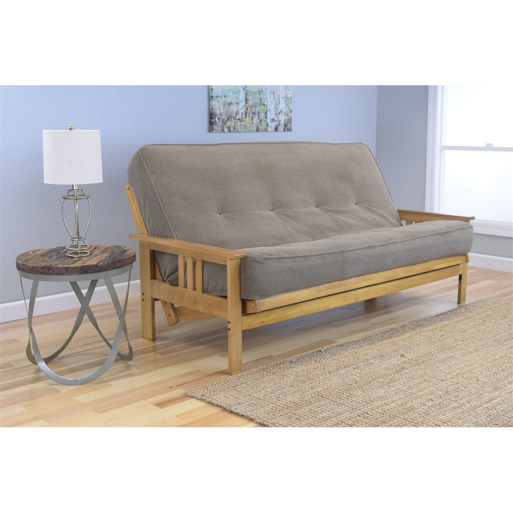  Monterey Frame Butternut Finish Marmont Mocha Mattress By Kodiak 