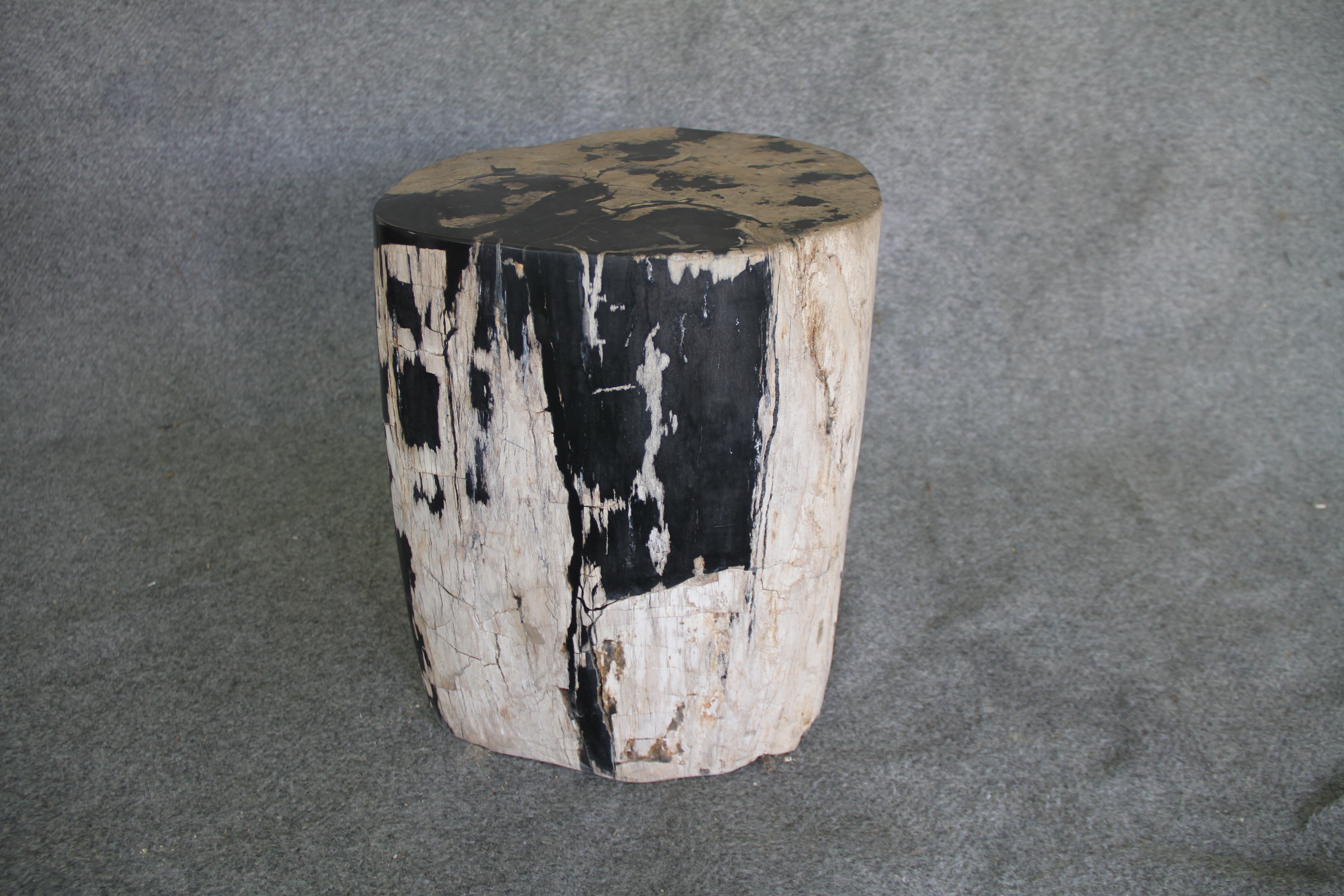  Petrified Wood Log Stool 16in (h) x 14in x 13in - 190.22 