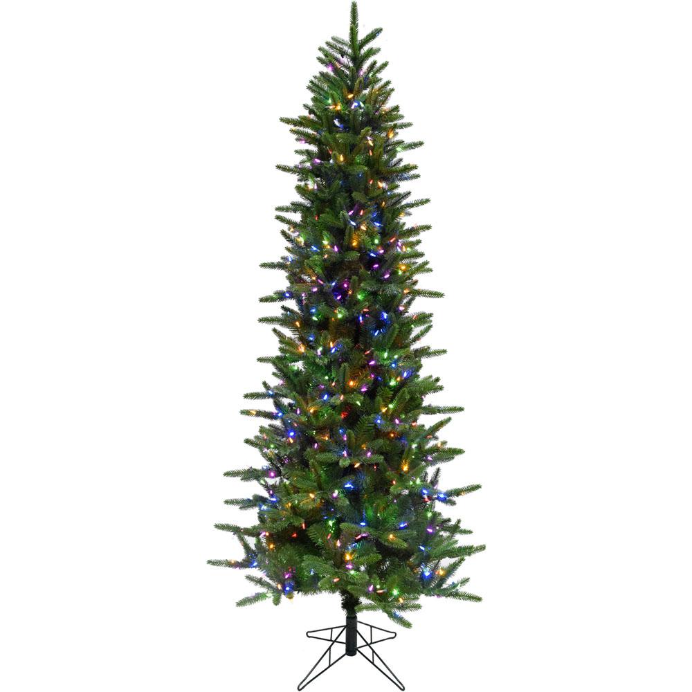  Fraser Hill Farm 9' Carmel Pine Christmas Tree - Mlti LED Lght, EZ By Fraser Hill Farm 