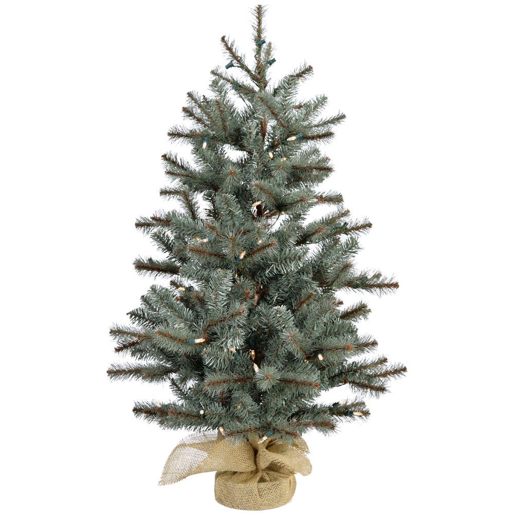  Fraser Hill Farm 4.0' Heritage Pine Tree - Clear LED Lights, Plug By Fraser Hill Farm 