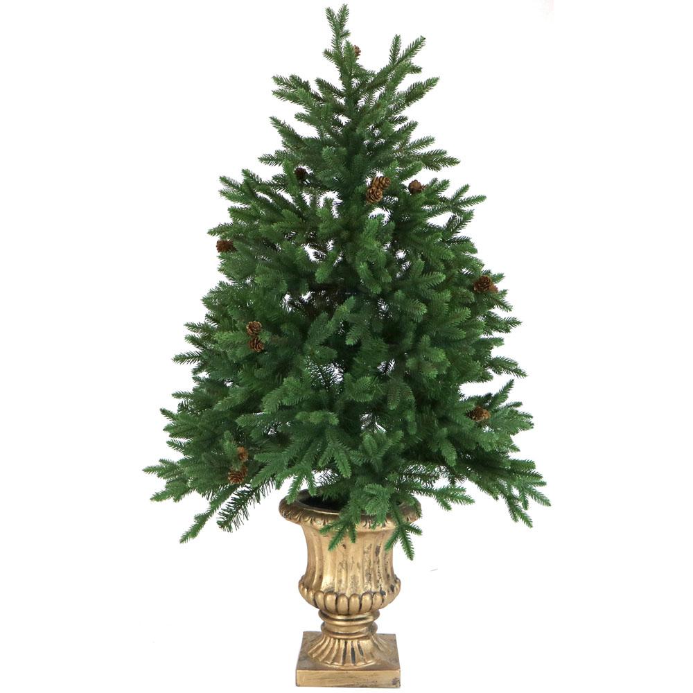  Fraser Hill Farm 4.0' Noble Fir Potted Tree-Clr LED Lgt, Battery Not Inc By Fraser Hill Farm 