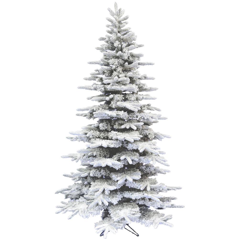  10-Ft. Flocked Pine Valley Christmas Tree By Fraser Hill Farm 