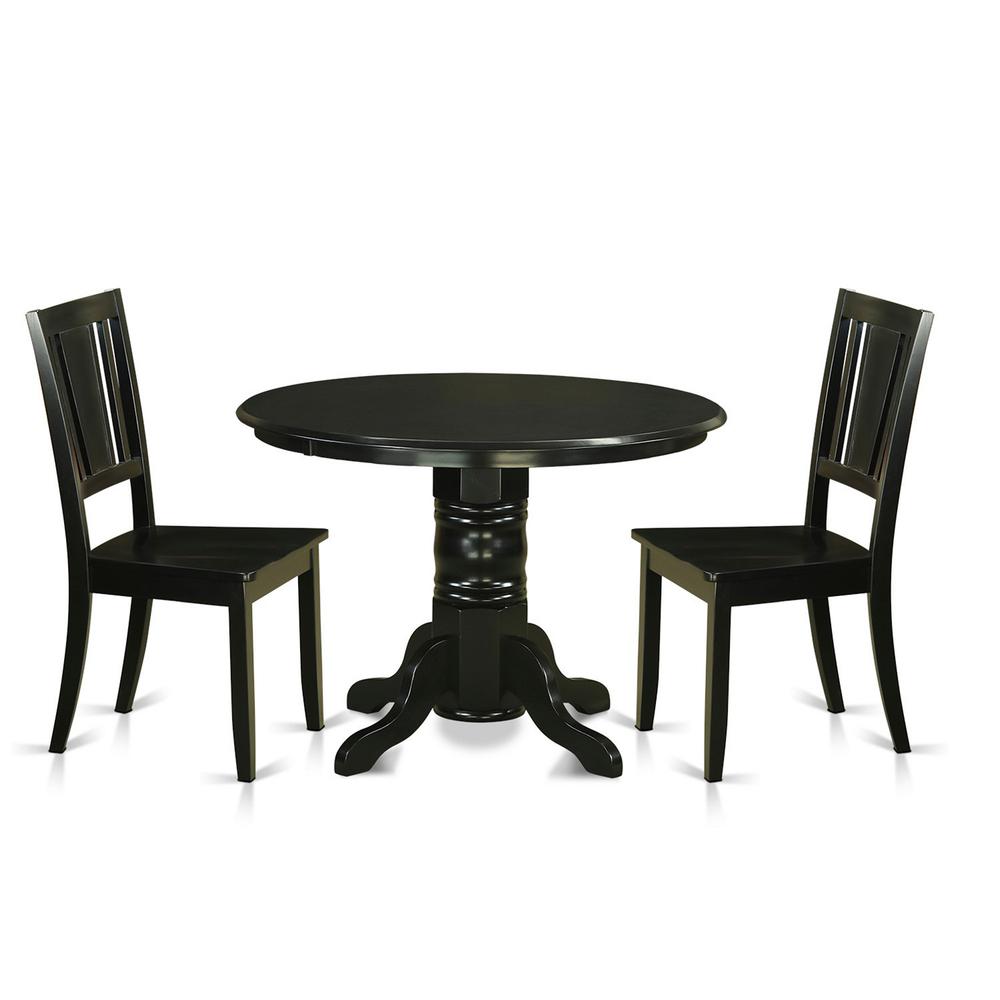 3 Pc Dinette Set For 2-Kitchen Table And 2 Dining Chairs By East West Furniture | Dining Sets | Modishstore - 2