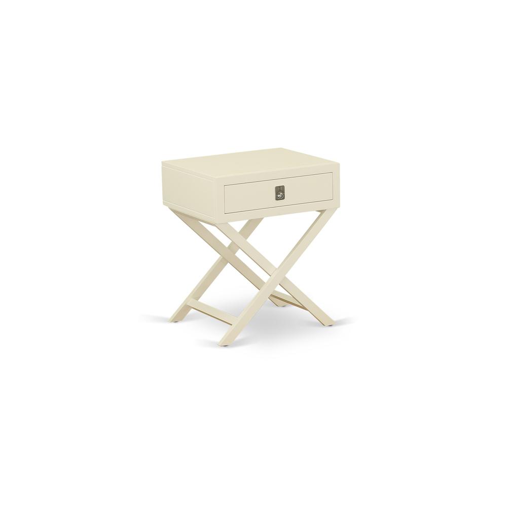  Night Stand White HANE05 By East West Furniture 