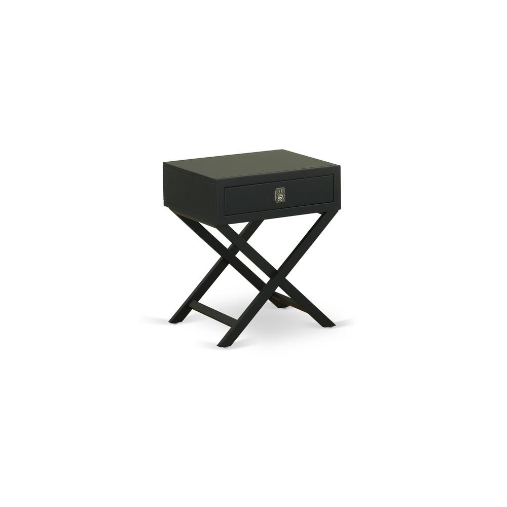  Night Stand Black HANE11 By East West Furniture 