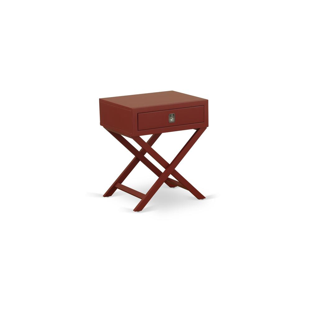  Night Stand Burgundy HANE13 By East West Furniture 