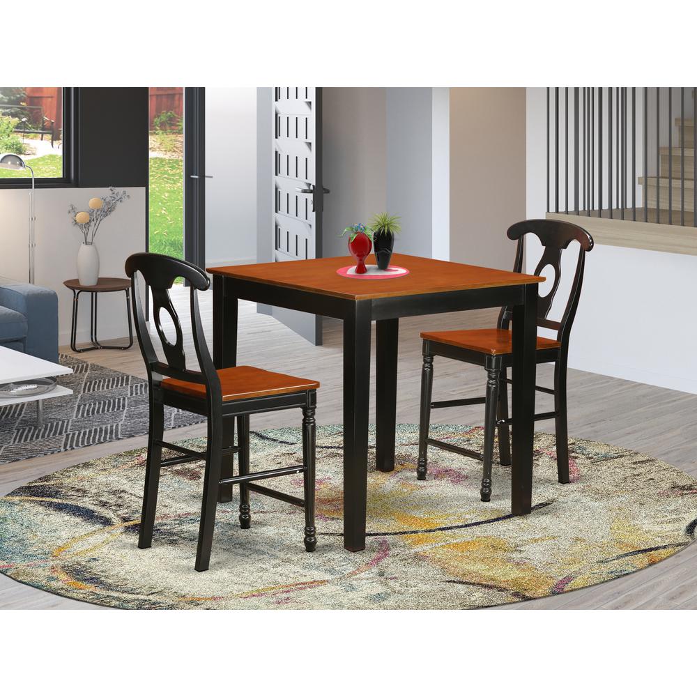  3 Pc Counter Height Dining Set - Counter Height Table And 2 Counter Height Stool. By East West Furniture 