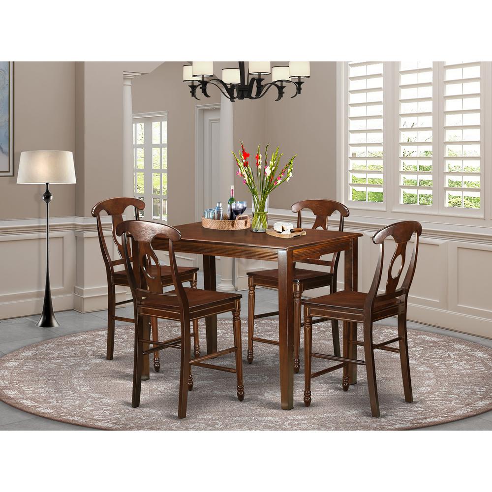  5 Pc Counter Height Set-Pub Table And 4 Dining Chairs. By East West Furniture 