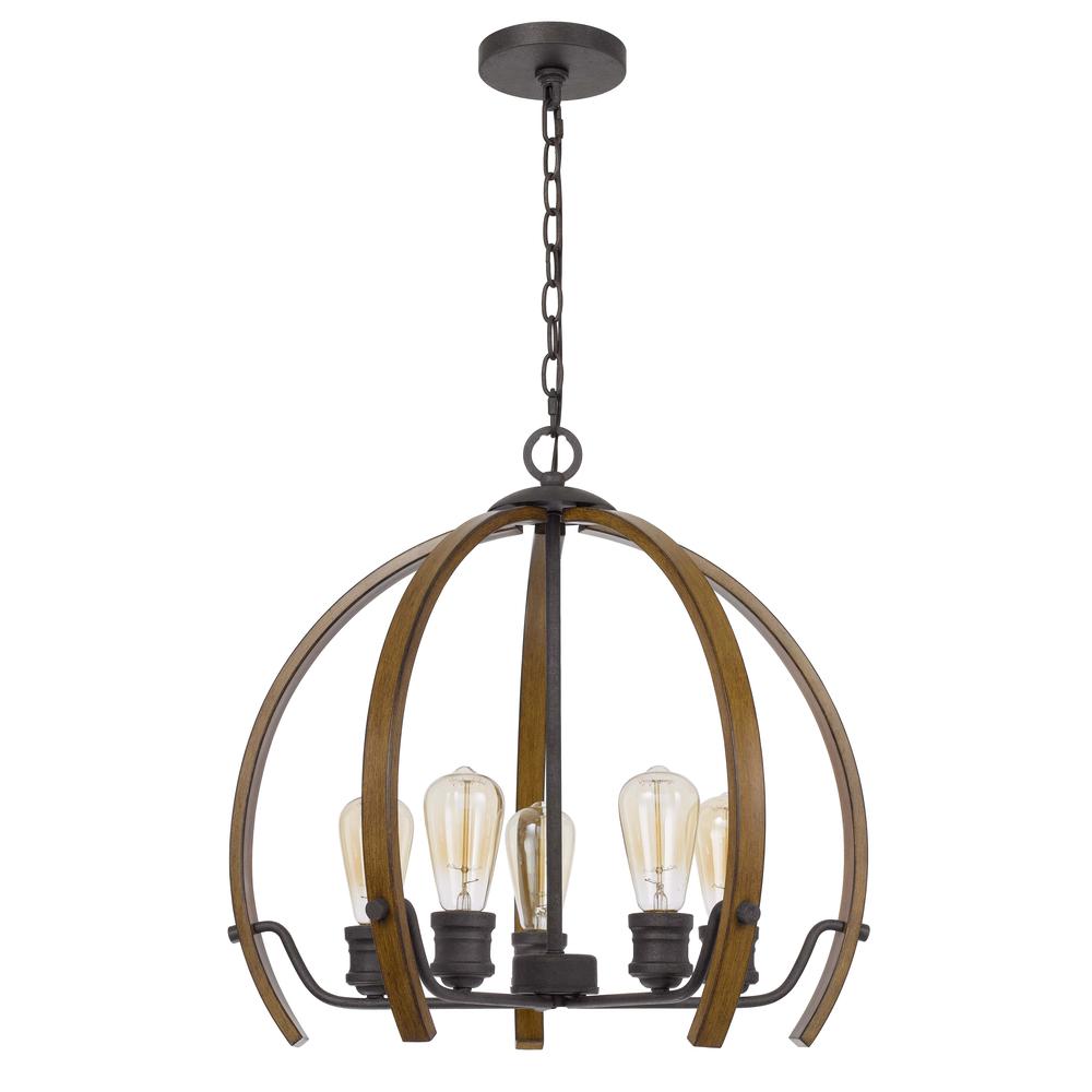  60W X 5 Riverton Metal Chandelier By Cal Lighting 