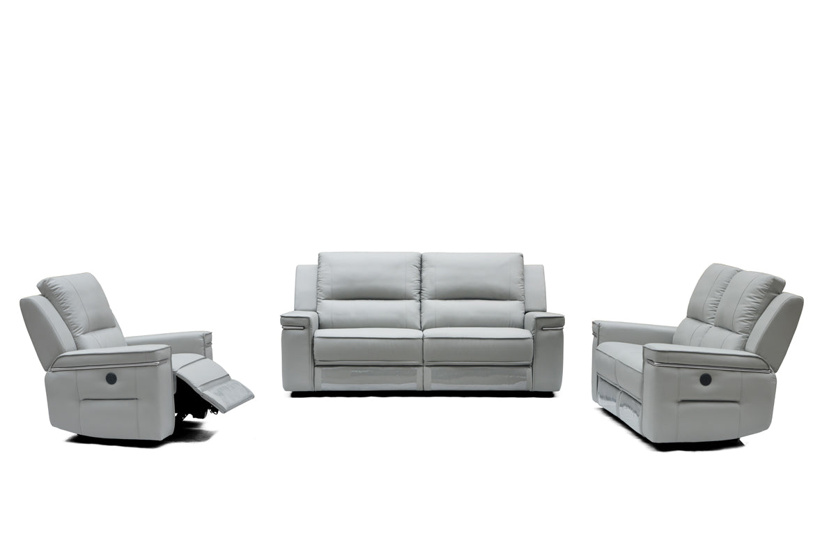  39' Grey Leatherette Foam Steel and Wood Sofa Set By Homeroots 