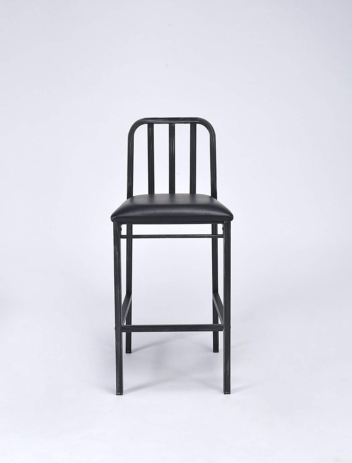  pc Black And Antique Black Bar Chair By Homeroots 