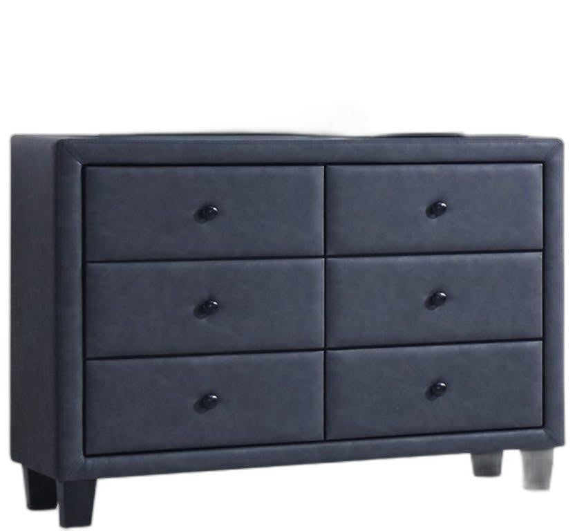  Tone Gray Pu Wood Dresser By Homeroots 