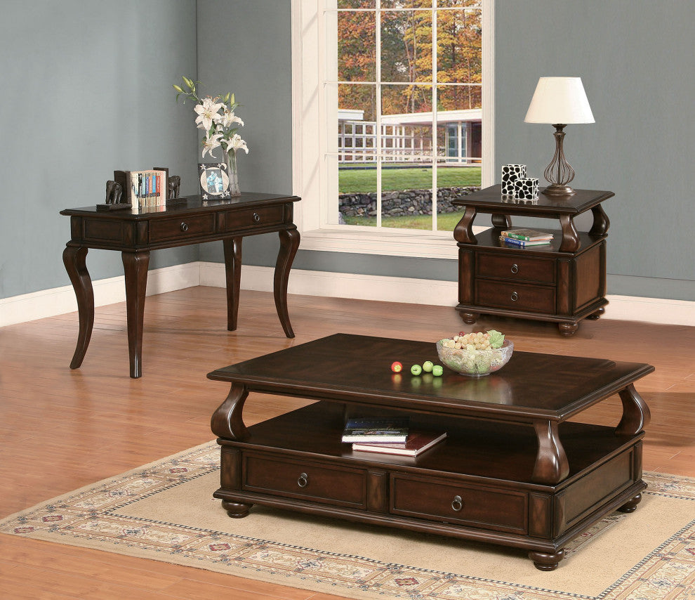  Walnut Poplar And Basswood End Table By Homeroots 