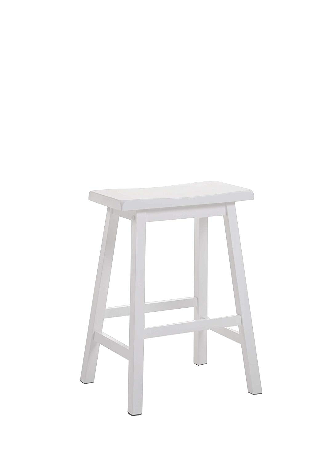  24' White Counter Height Stool (Set Of 2) By Homeroots 