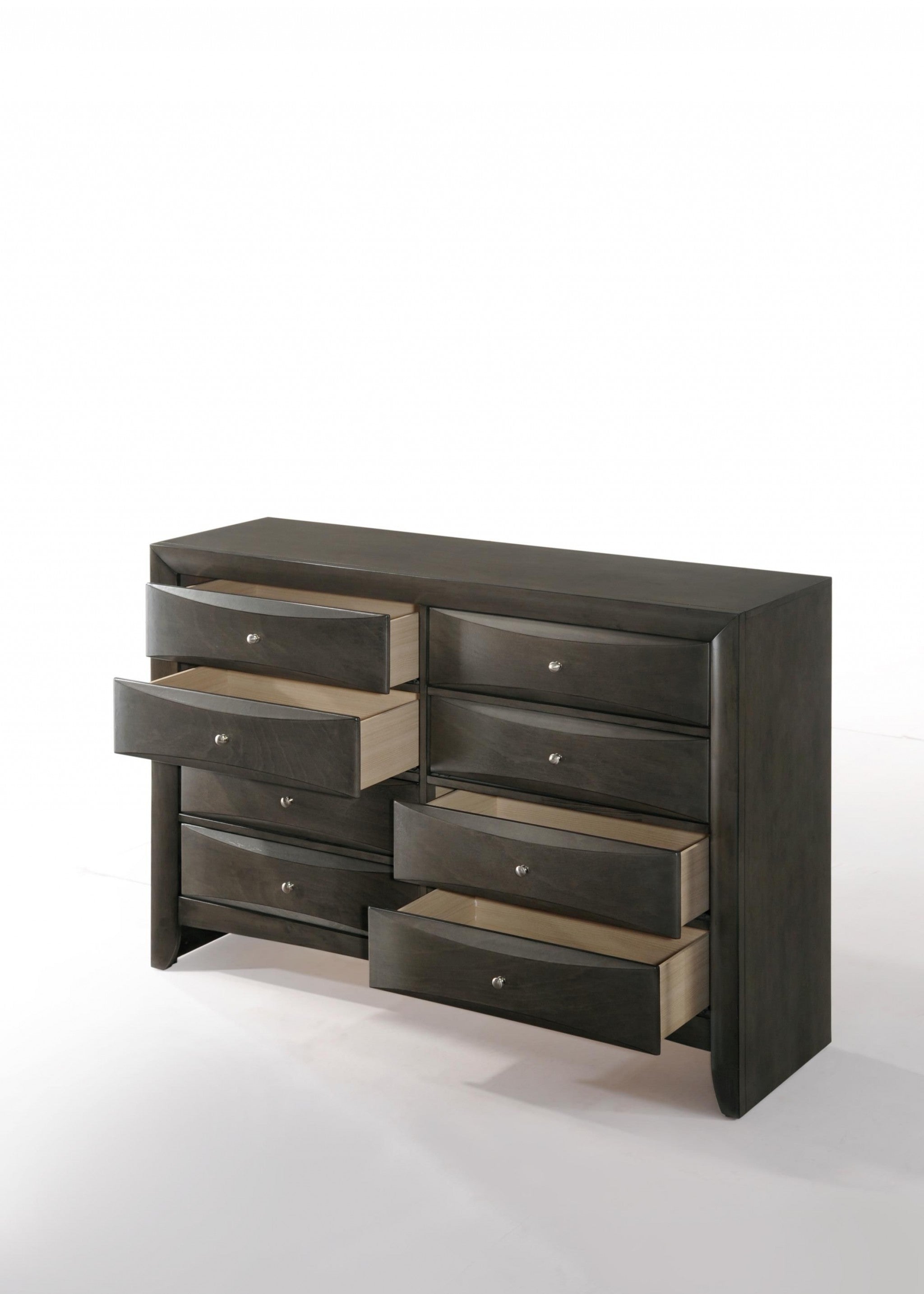  Gray Oak Rubber Wood Dresser By Homeroots 