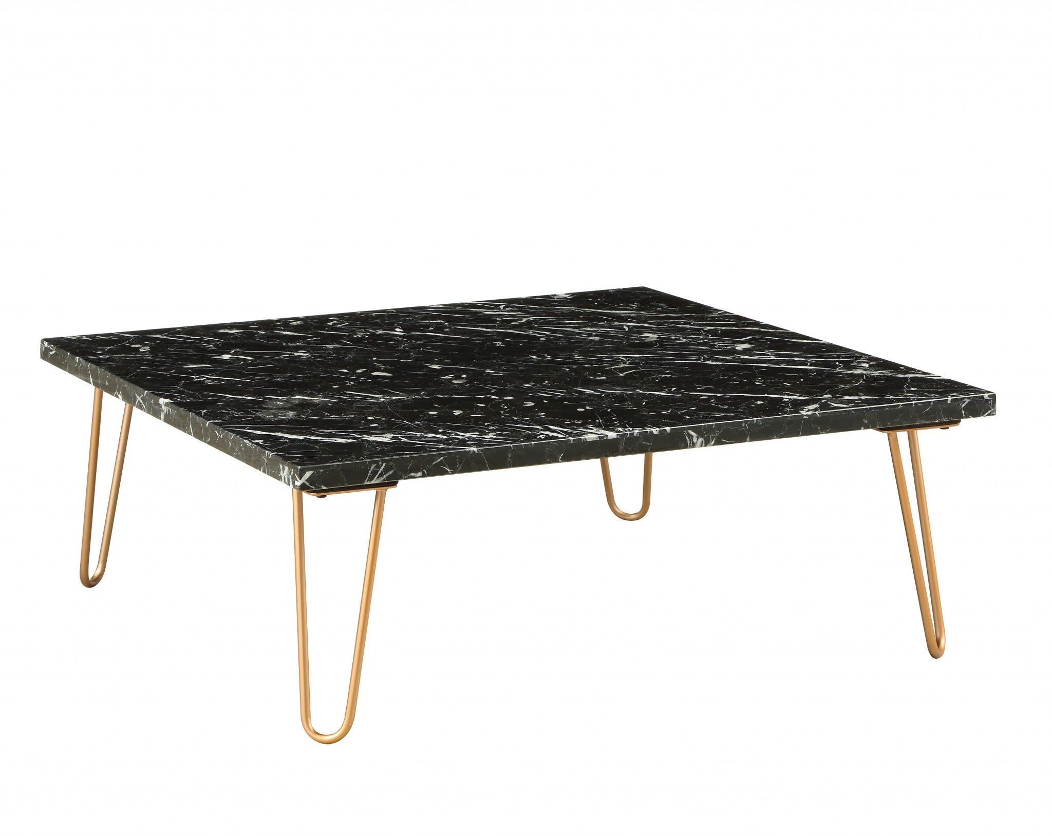  Marble And Gold Coffee Table By Homeroots 