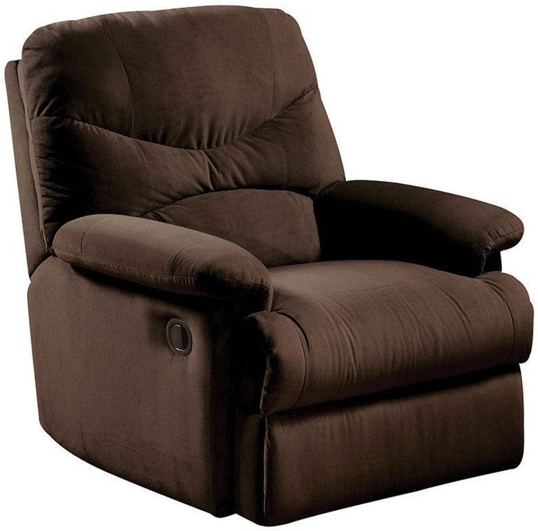  Chocolate Upholstered Motion Recliner By Homeroots 