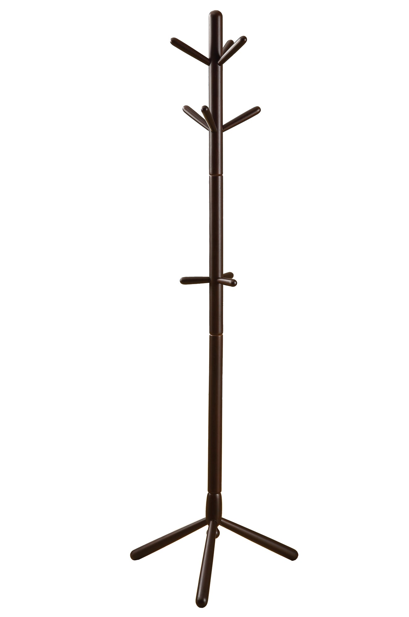  Cappuccino Solid Wood Coat Rack By Homeroots 