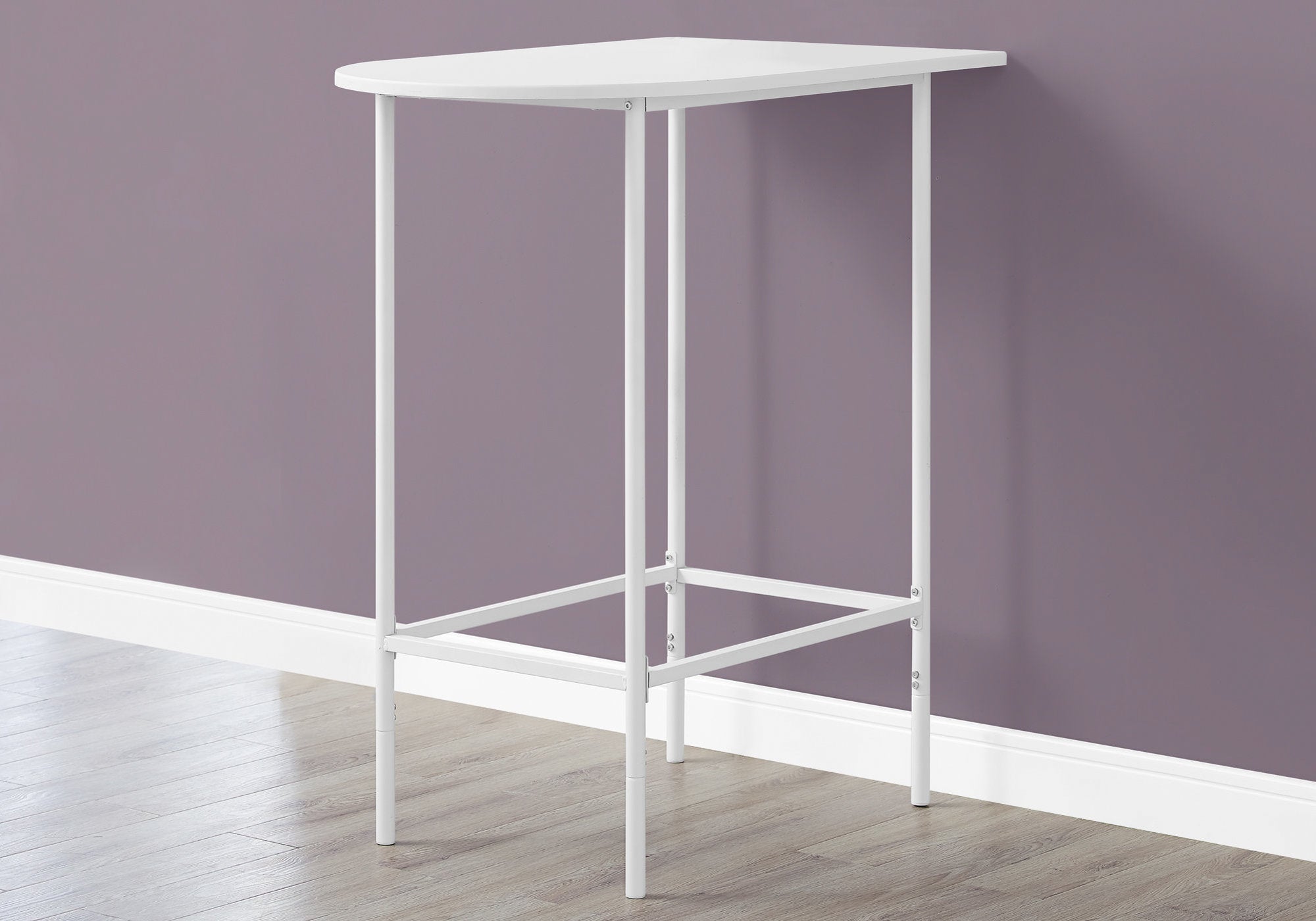  24" White Free Form Manufactured Wood Bar Table By Homeroots 