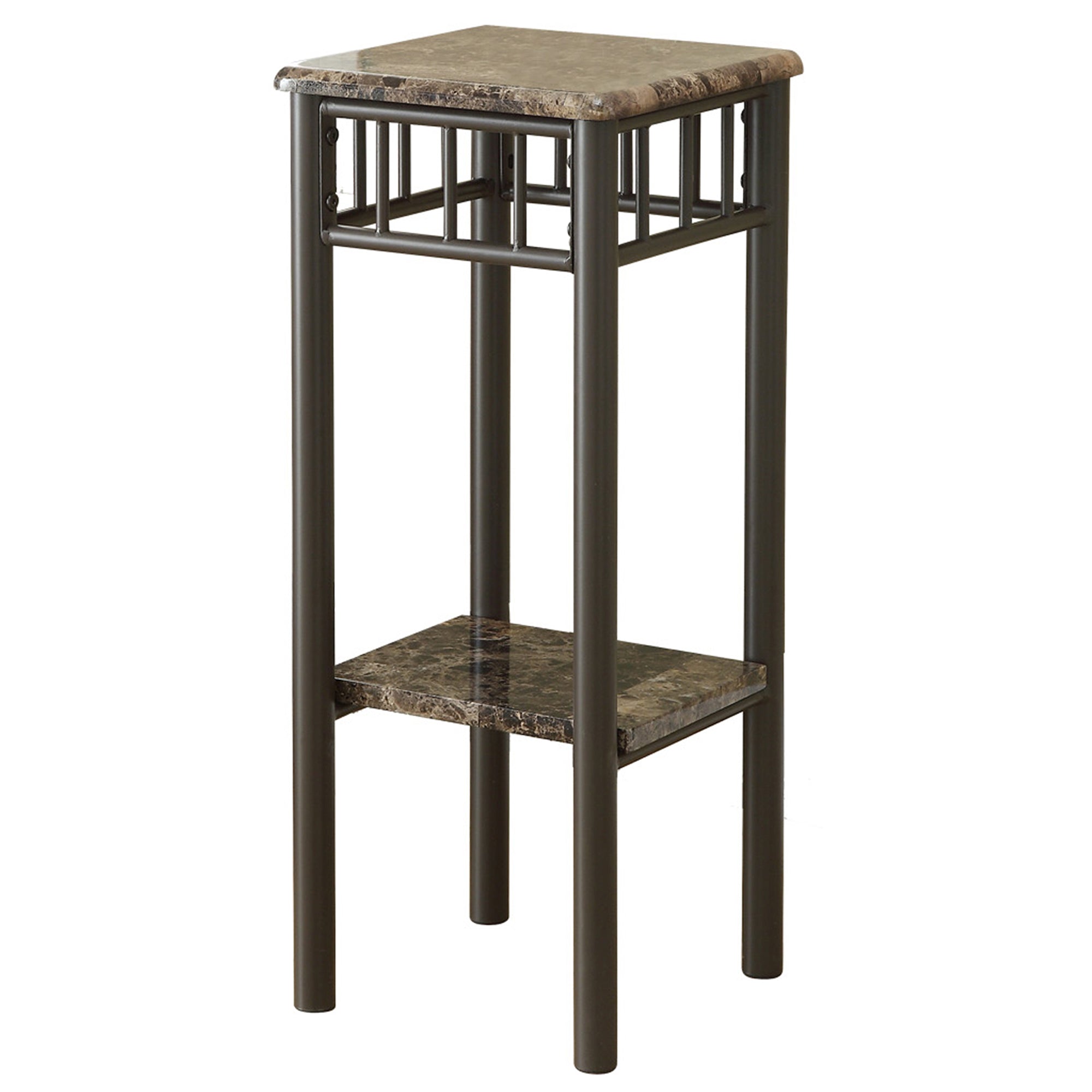  Cappuccino Mdf Metal Accent Table By Homeroots 