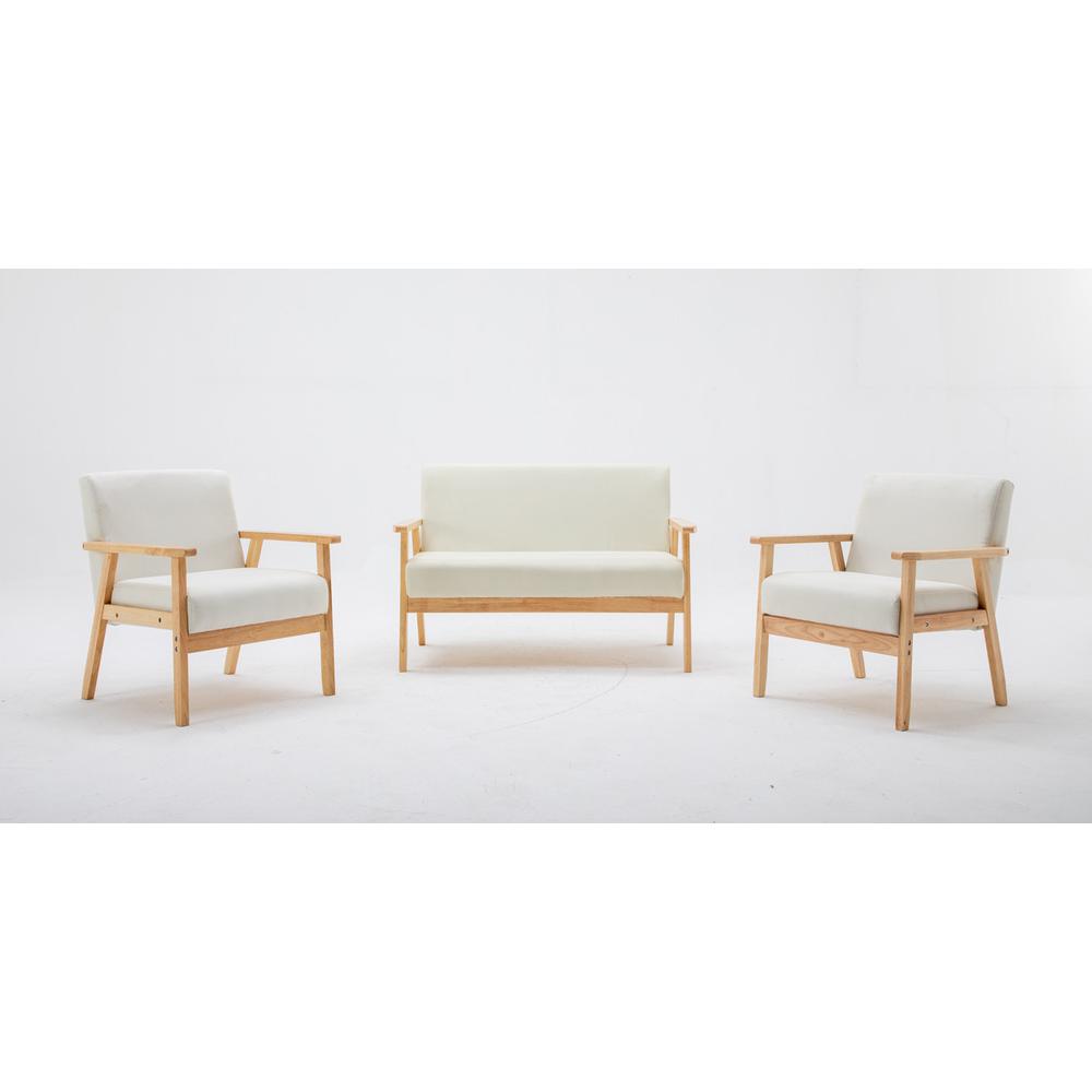  Bahamas Beige Loveseat and 2 Chair Living Room Set By Lilola Home 