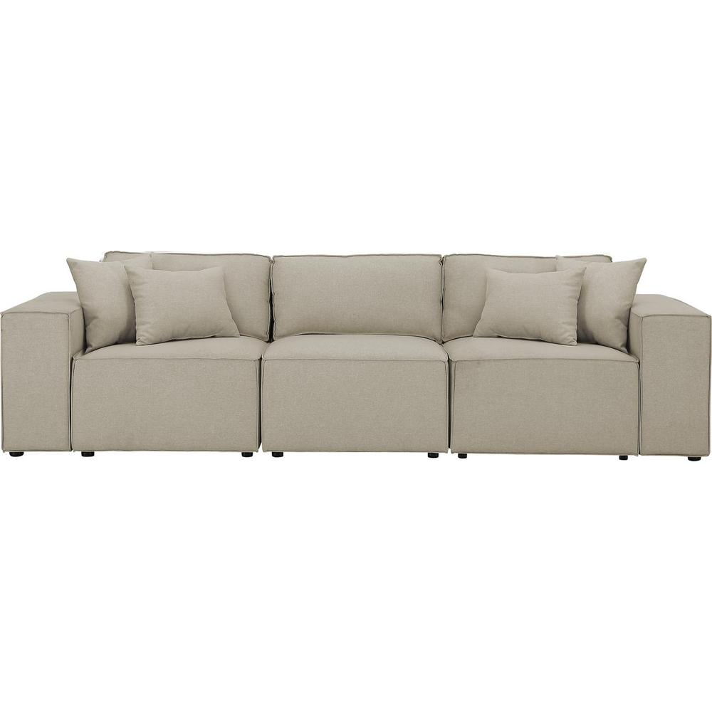  Annabel Sofa in Beige Linen By Lilola Home 