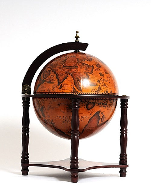  Red Globe Bar Legged Stand By Homeroots 