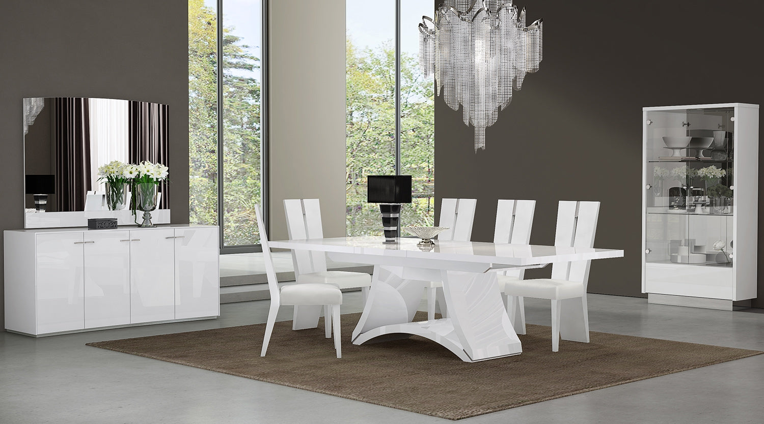  White Dining Table And Chair Set By Homeroots 