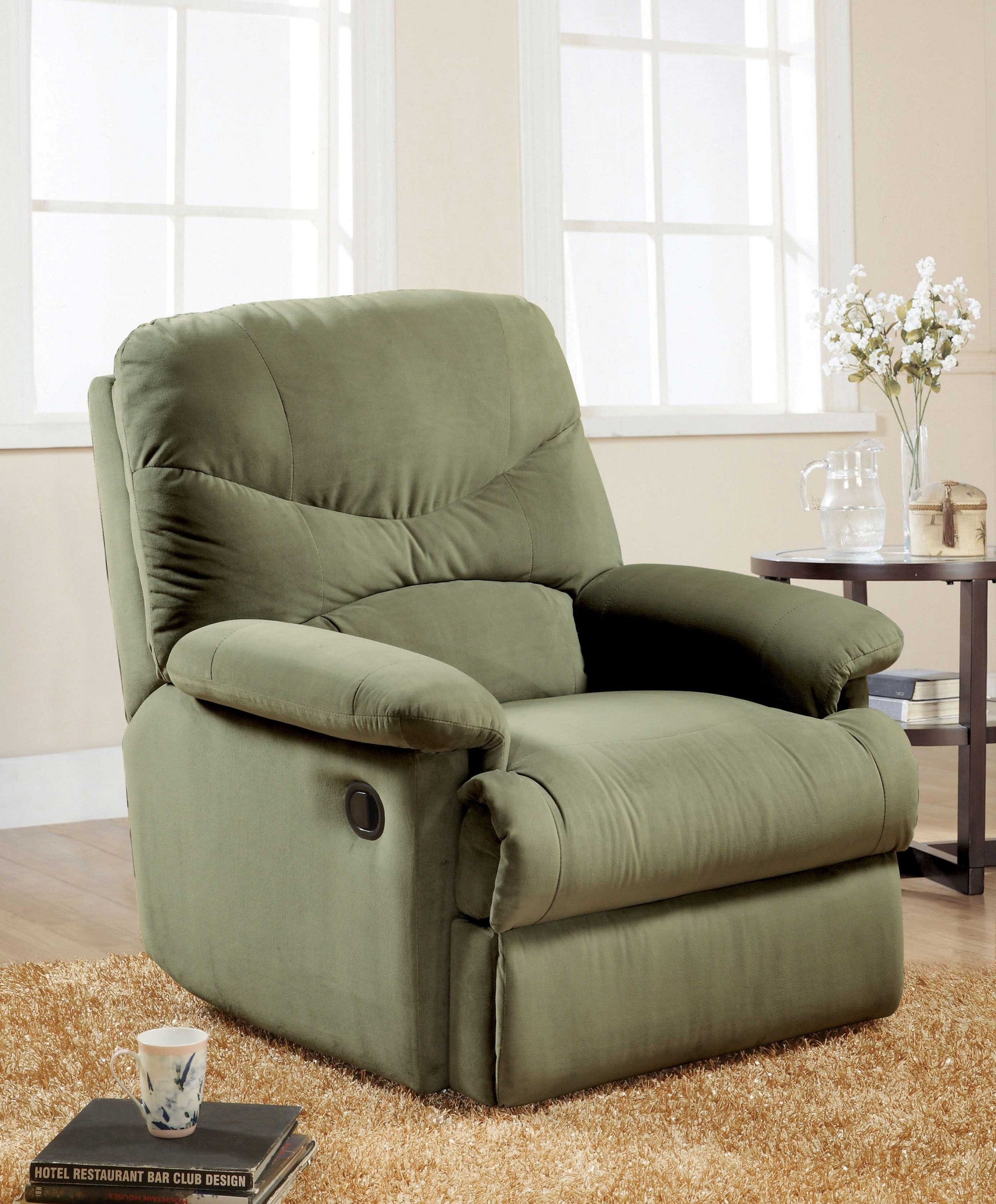  Sage Microfiber Recliner (Motion) By Homeroots 