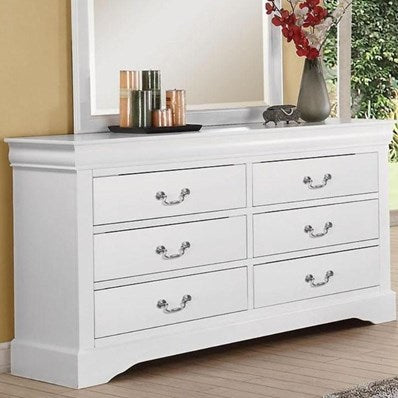  White Metal Dresser By Homeroots 