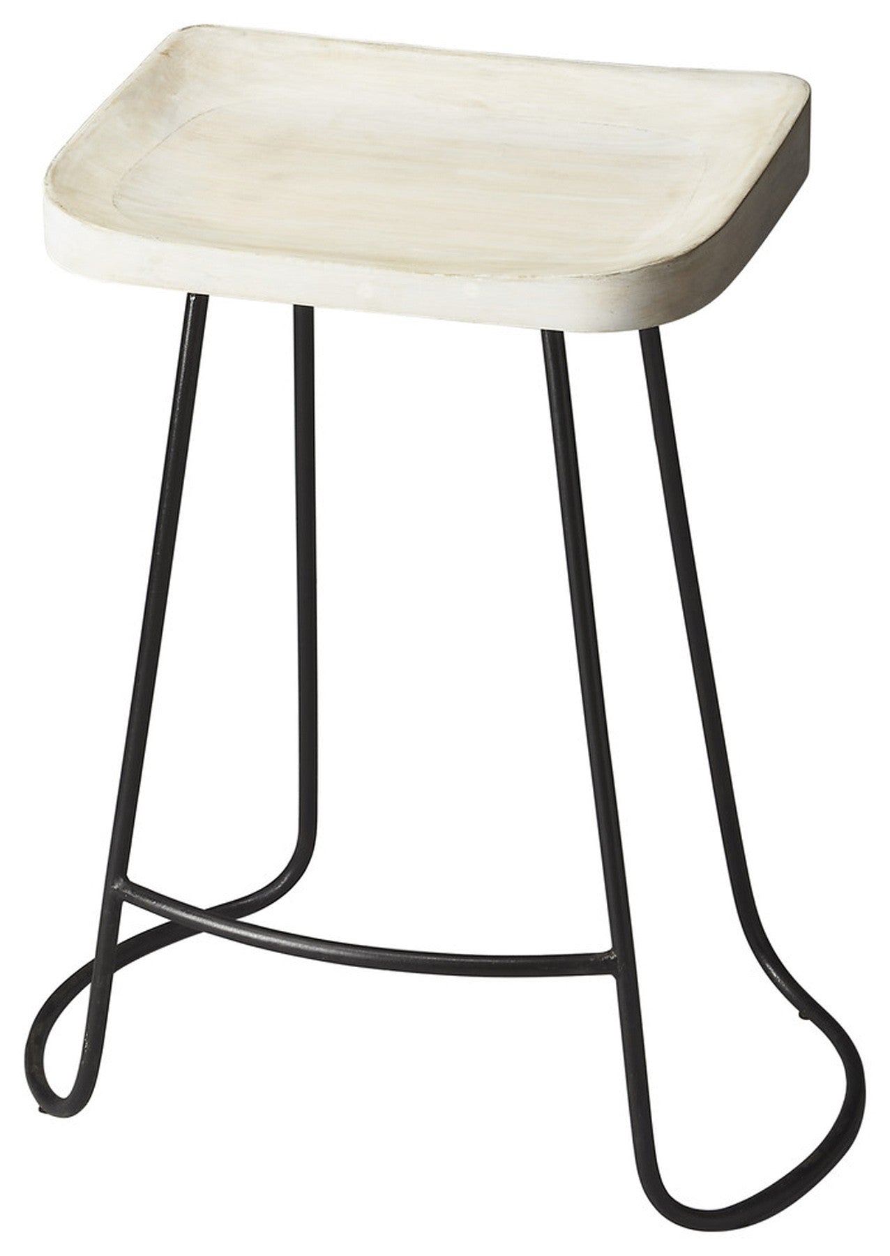  Backless Wood Counter Stool By Homeroots 