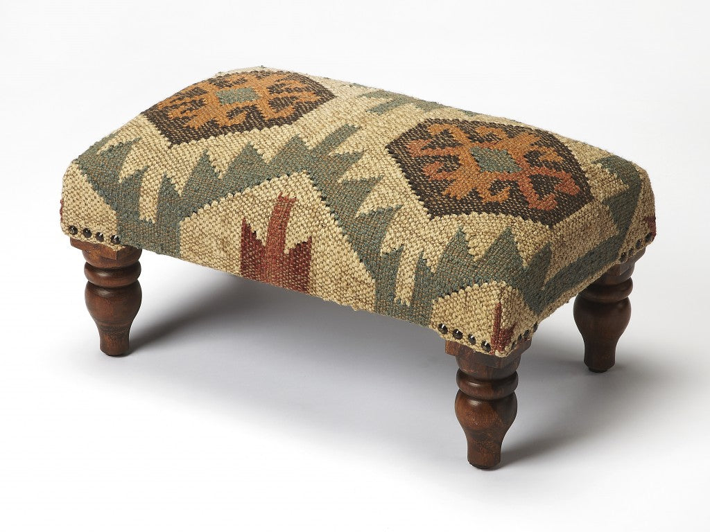  Southwest Mountain Lodge Foot Stool By Homeroots 