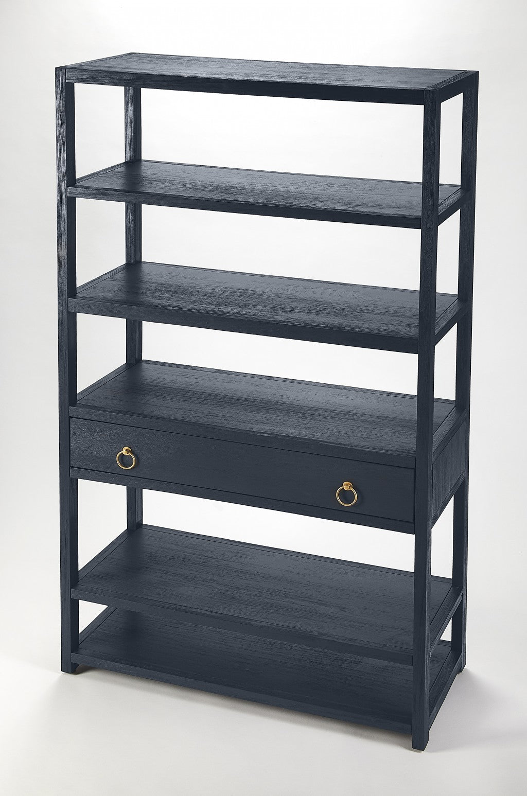  Lark Navy Blue Bookshelf By Homeroots 