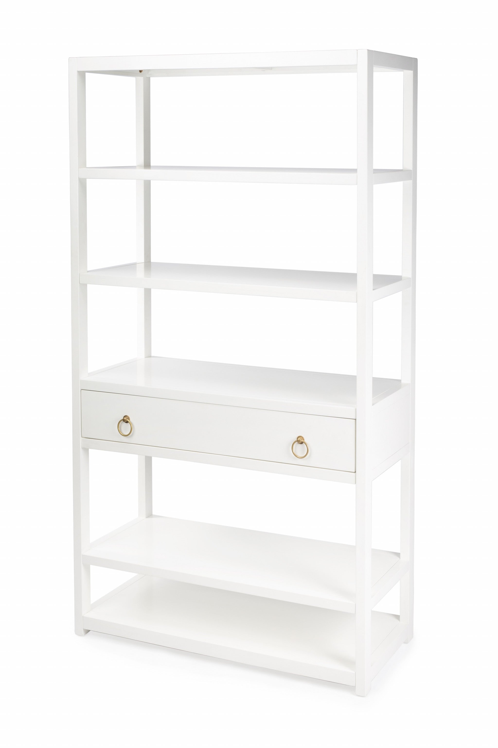  Lark White Bookshelf By Homeroots 