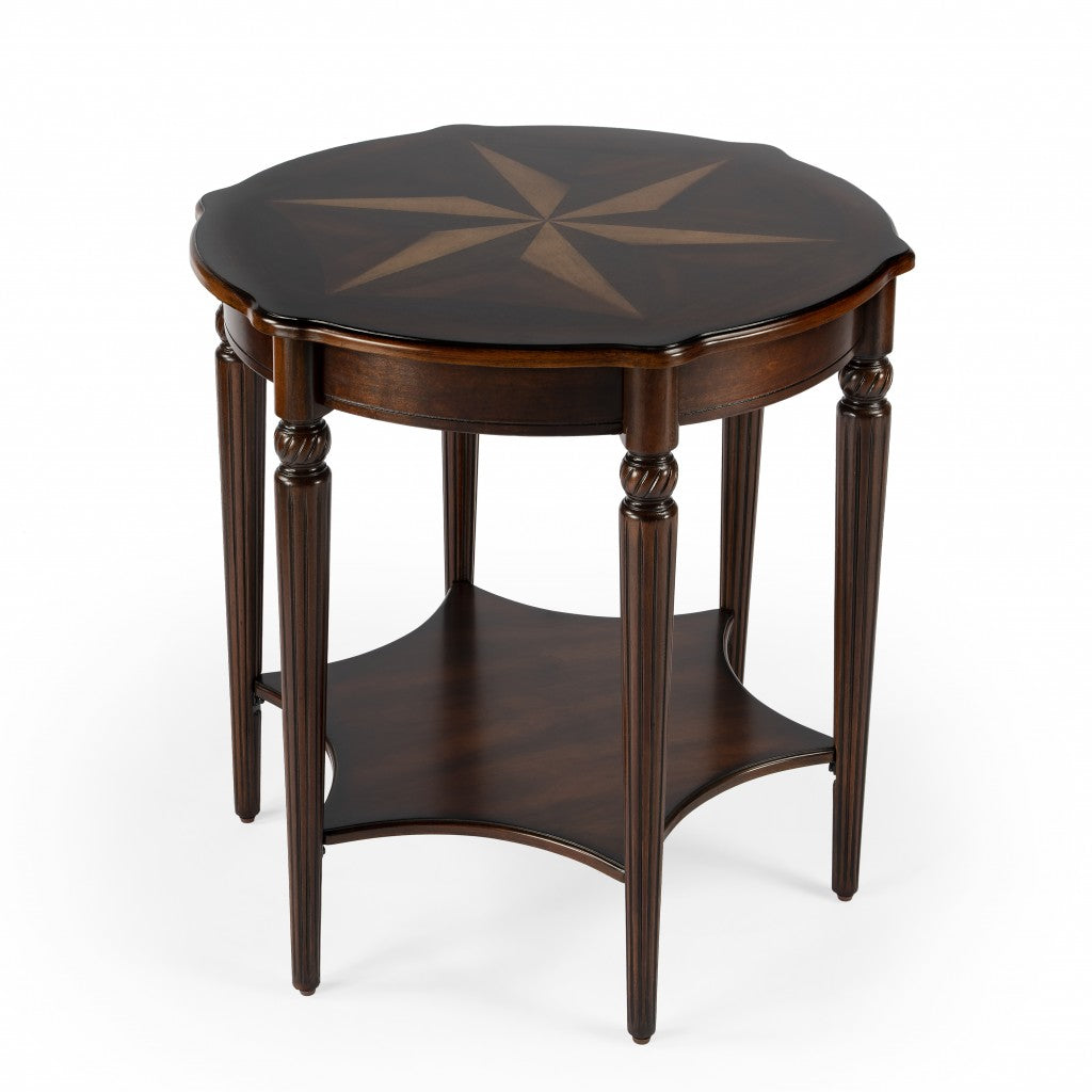  Traditional Cherry Accent Table By Homeroots 