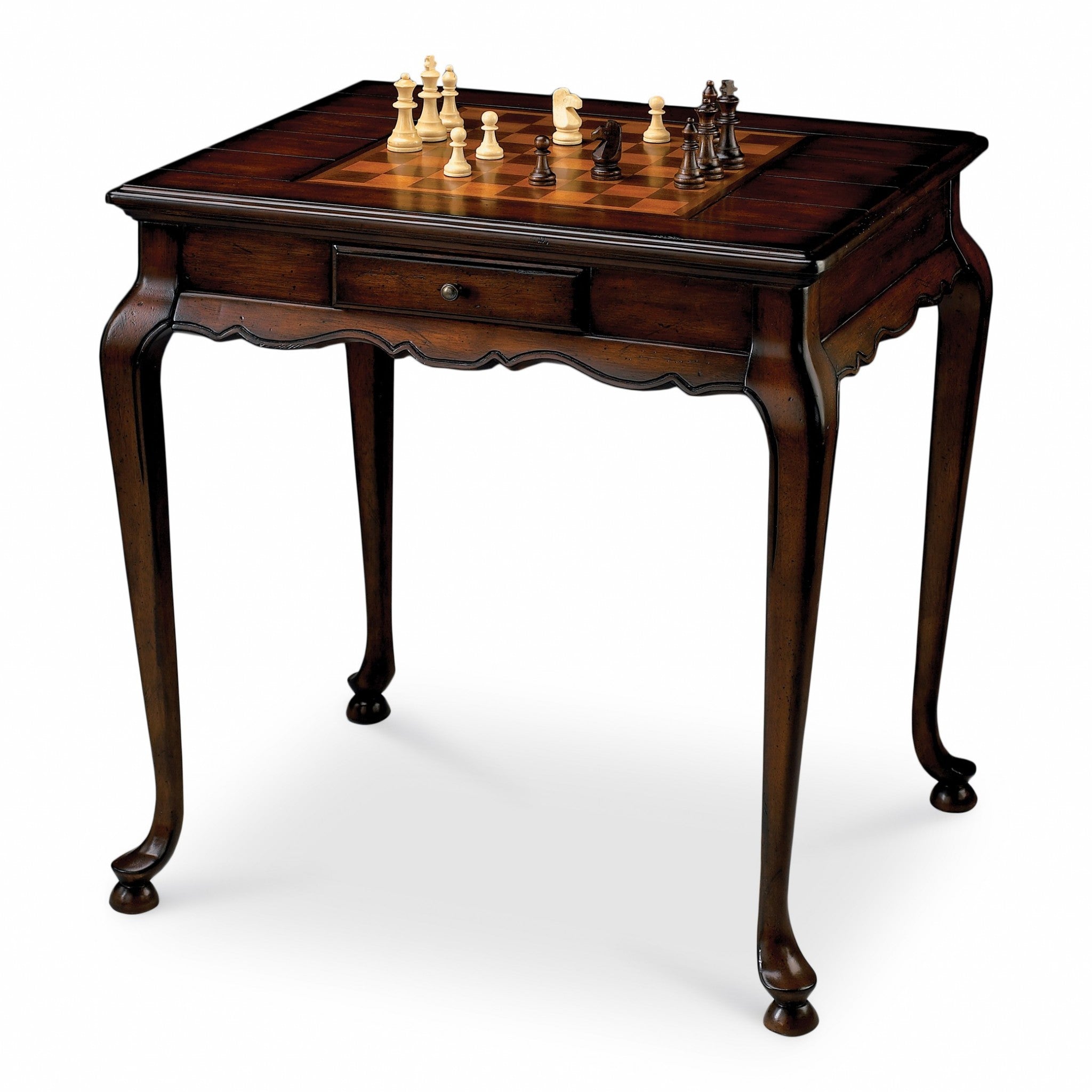  Traditional Cherry Game Table By Homeroots - 389945 