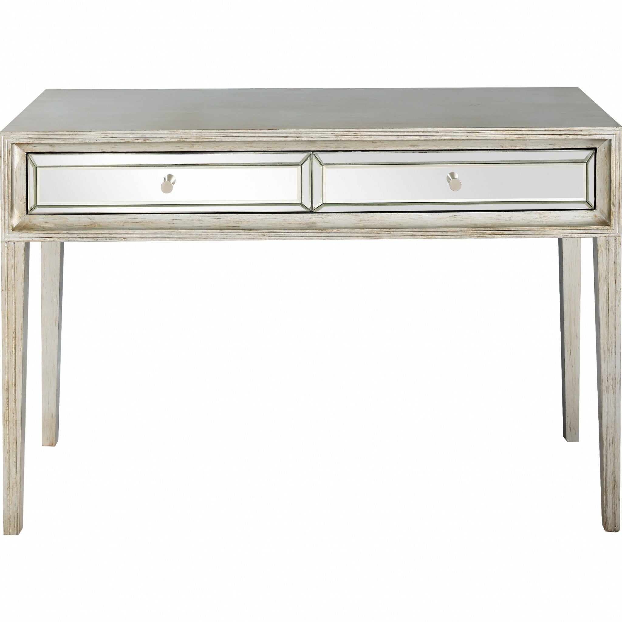  Antiqued Silver Finish Console Table By Homeroots 